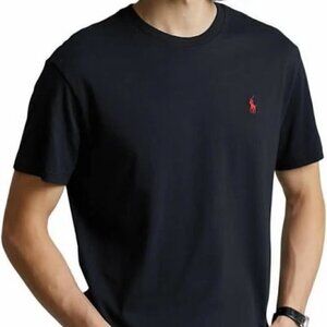 Polo Ralph Lauren Short Sleeve T-Shirt Men's XXL Black Embroidered Logo Top